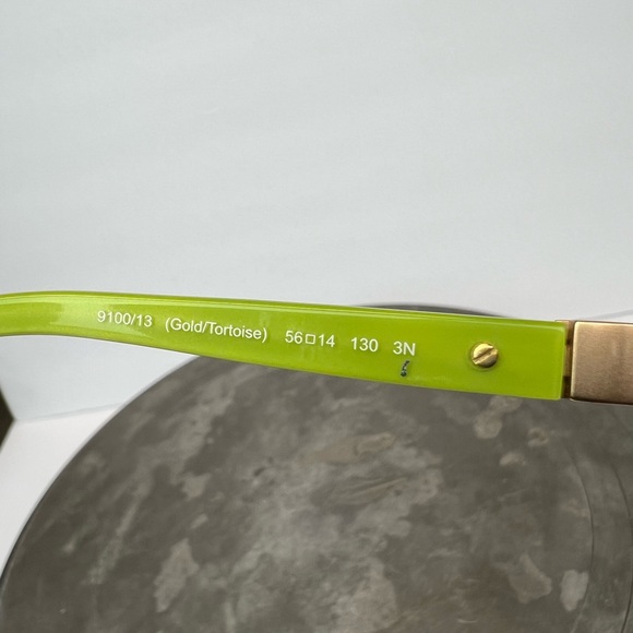 Coach Gold Sunglasses with Green Accents - Picture 9 of 11